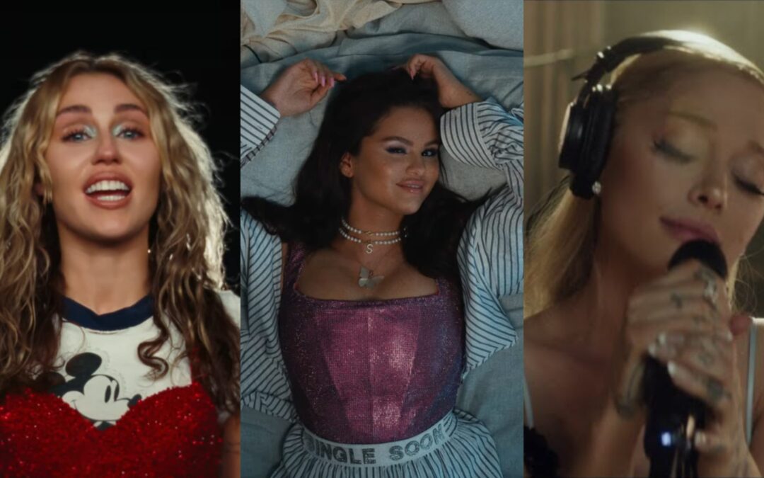 Selena Gomez, Ariana Grande et Miley Cyrus sortent leurs chansons today !