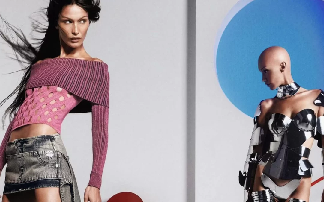 Bella Hadid en cyborg pour Heaven by Marc Jacobs