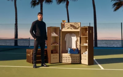 Louis Vuitton s’associe au tennisman Carlos Alcaraz pour créer une malle vestiaire.