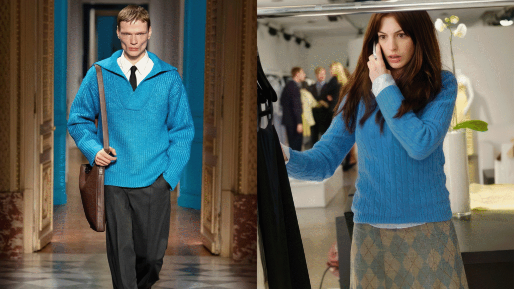 L’Effet Miranda Priestly : Le Grand Retour du Bleu Céruléen !